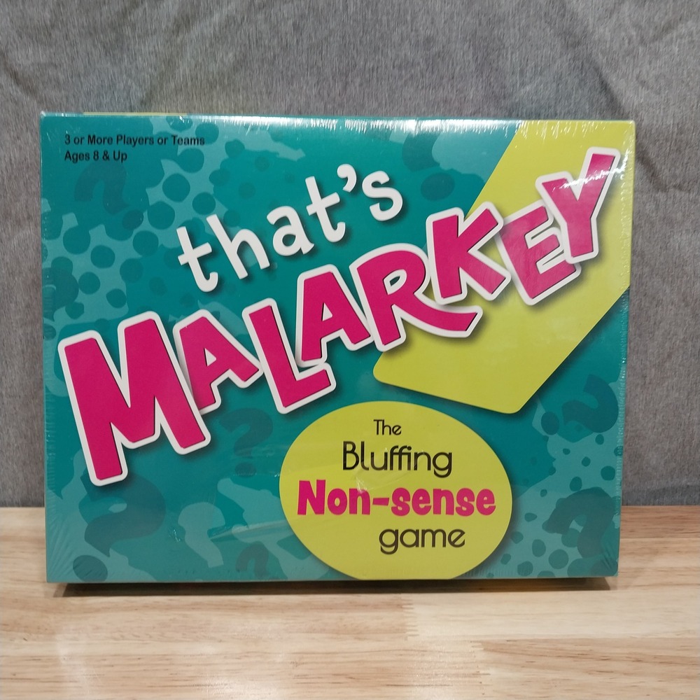 Belly Boo That's Malarkey Board Game Bluffing Nonsense
